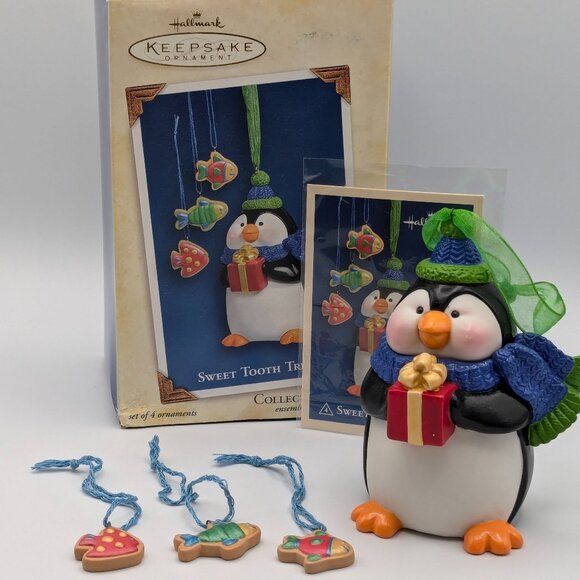 Hallmark Keepsake Sweet Tooth Treats Set of 4 Ornaments, 2005, Fourth in Series - Picture 1 of 11
